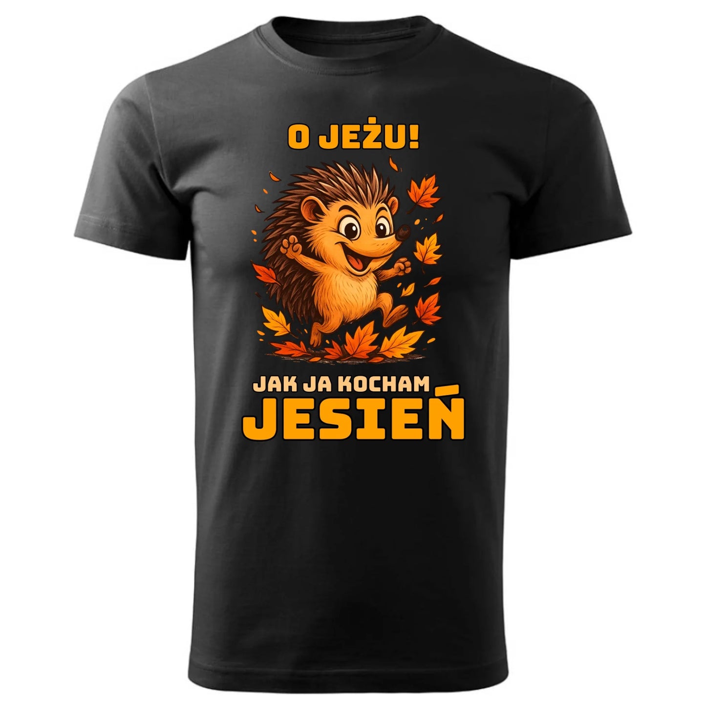 Koszulka męska jesienna - O JEŻU! Jak ja kocham jesień JS31 - StoryCups.pl