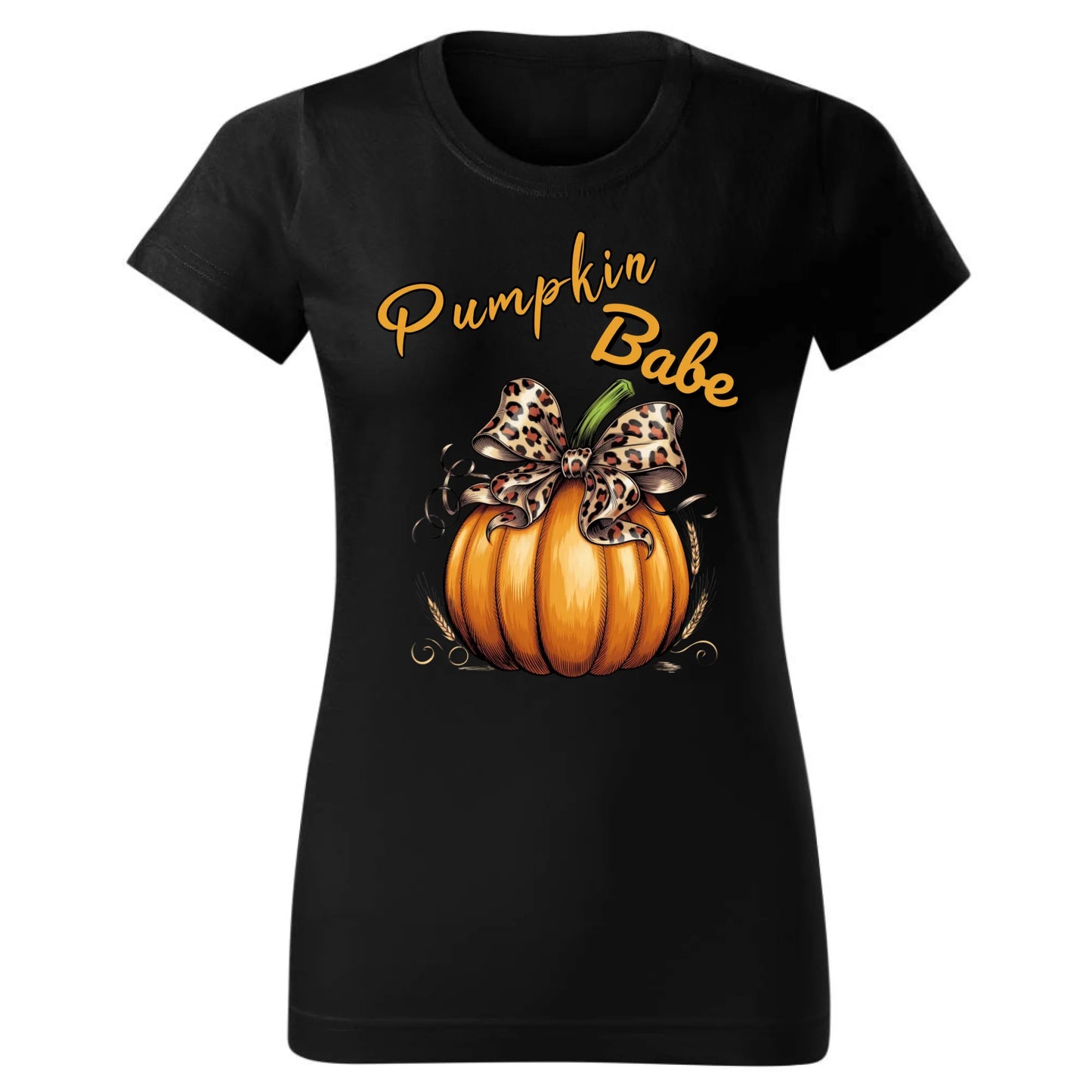 Koszulka damska jesienna - Pumpkin Babe - dla miłośniczki dyni JS33 - StoryCups.pl