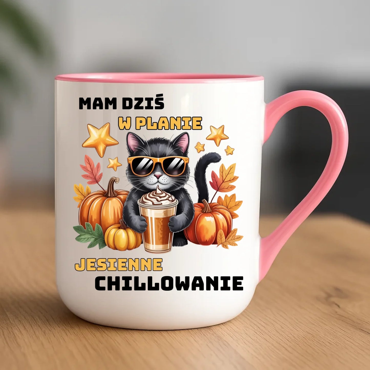 Kubek elegant jesienny - Mam dziś w planie jesienne chillowanie JS34 - StoryCups.pl