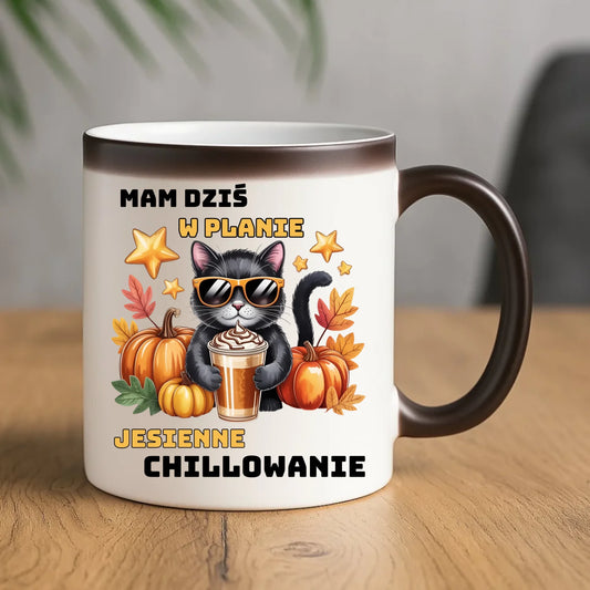 Kubek magiczny jesienny - Mam dziś w planie jesienne chillowanie JS34 - StoryCups.pl