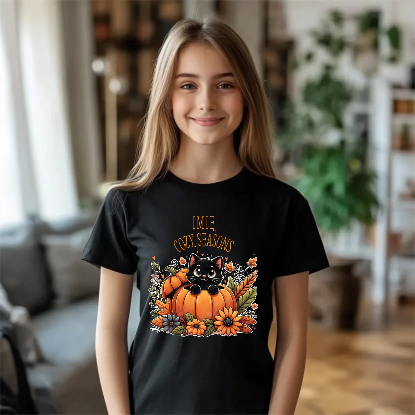 Koszulka dziecięca jesienna - Cozy Seasons - personalizowana JS01 - StoryCups.pl