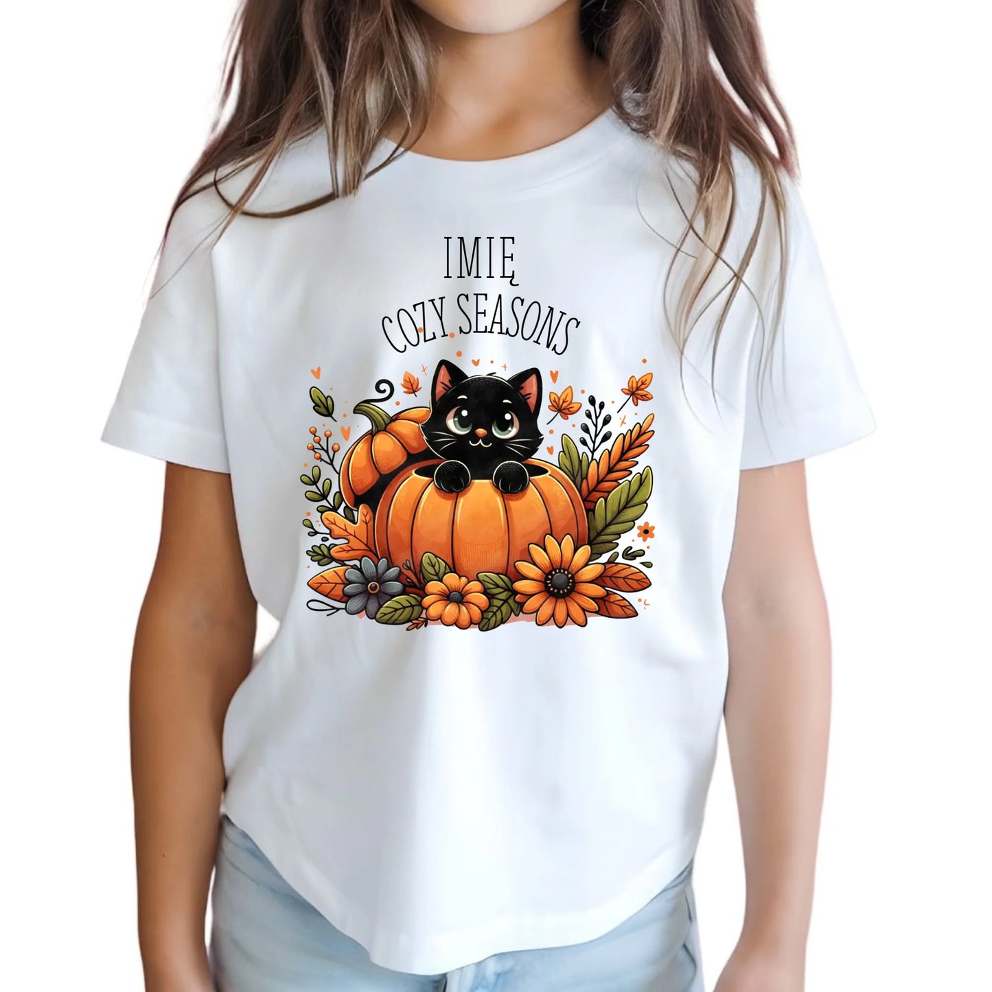 Koszulka dziecięca jesienna - Cozy Seasons - personalizowana JS01 - StoryCups.pl