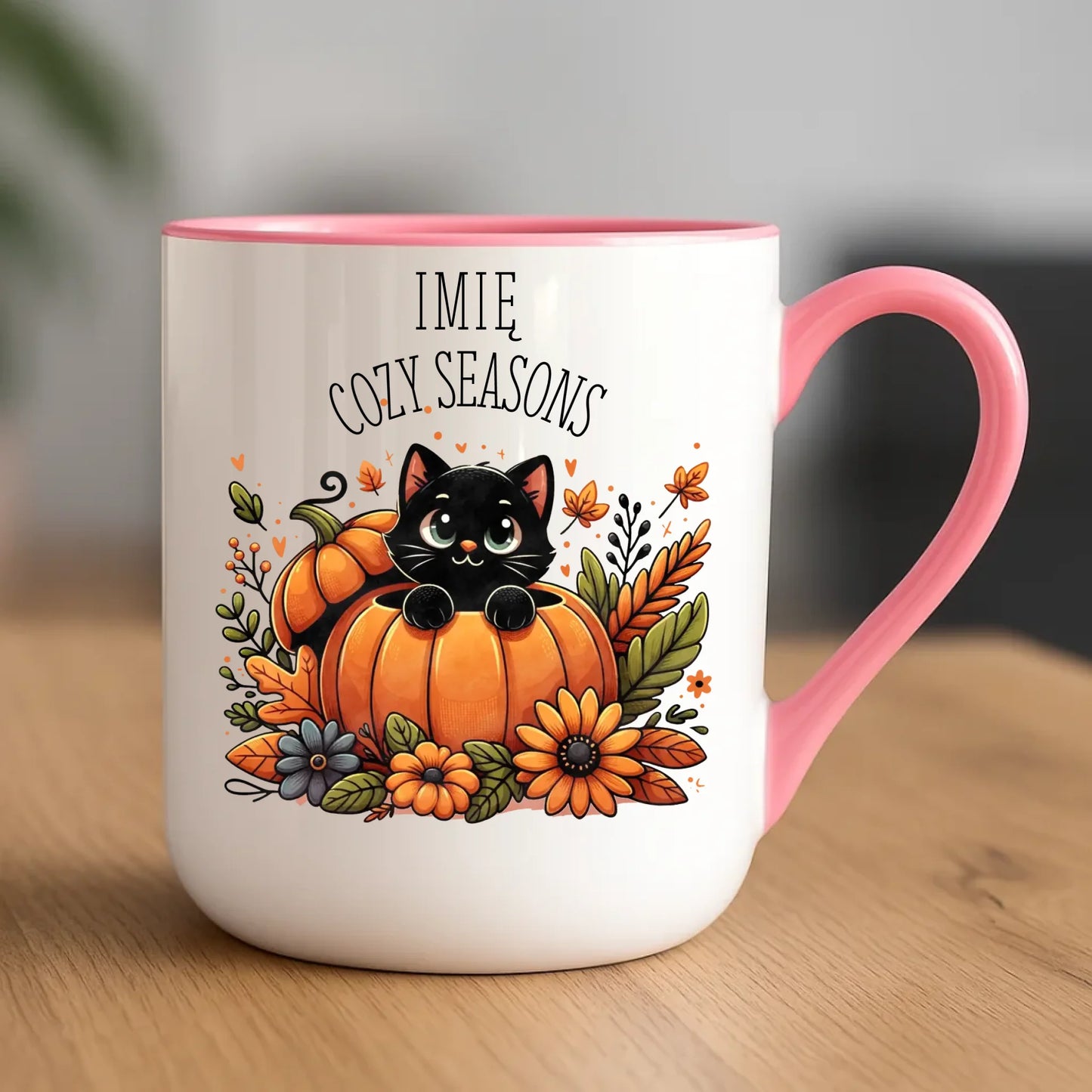 Kubek elegant jesieniara - Cozy Seasons - personalizowany JS01 - StoryCups.pl