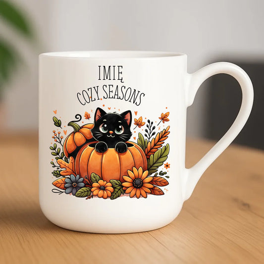 Kubek elegant jesieniara - Cozy Seasons - personalizowany JS01 - StoryCups.pl