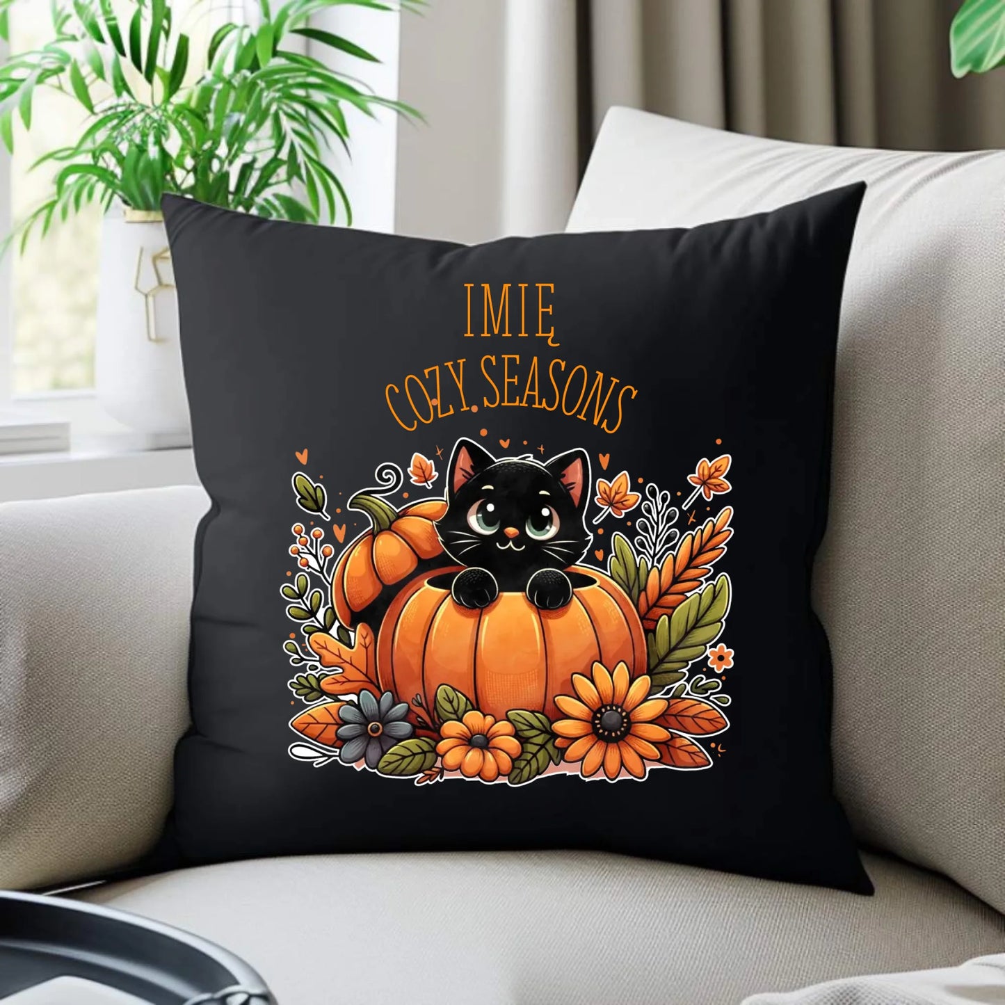 Poduszka dekoracyjna - Cozy Seasons - personalizowana JS01 - StoryCups.pl