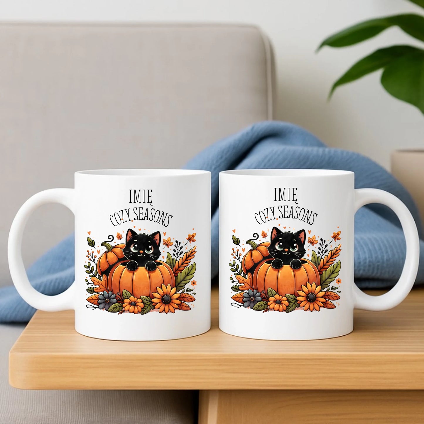 Kubek jesieniara - Cozy Seasons - personalizowany JS01 - StoryCups.pl