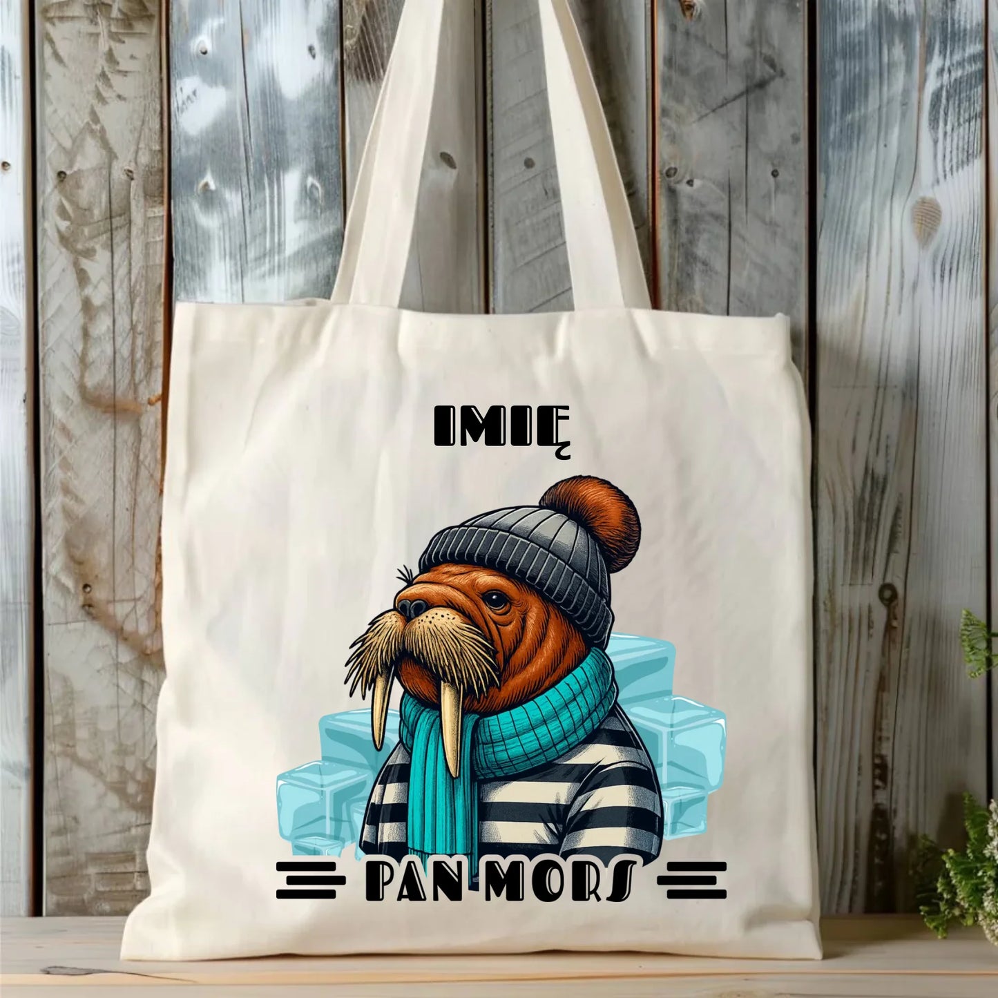 Torba - prezent dla morsa - Pan Mors - personalizowana HM15 - StoryCups.pl