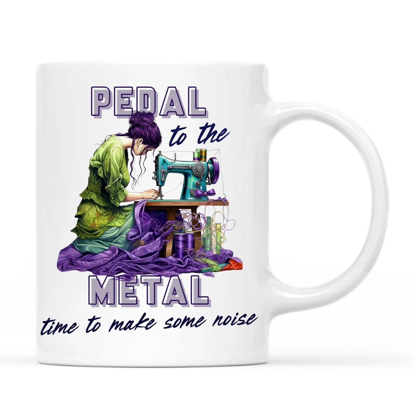 Kubek szyciowy - prezent dla krawcowej - PEDAL METAL HS01