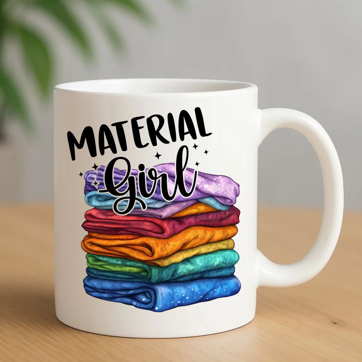 Kubek szyciowy - prezent dla krawcowej - Material Girl HS02