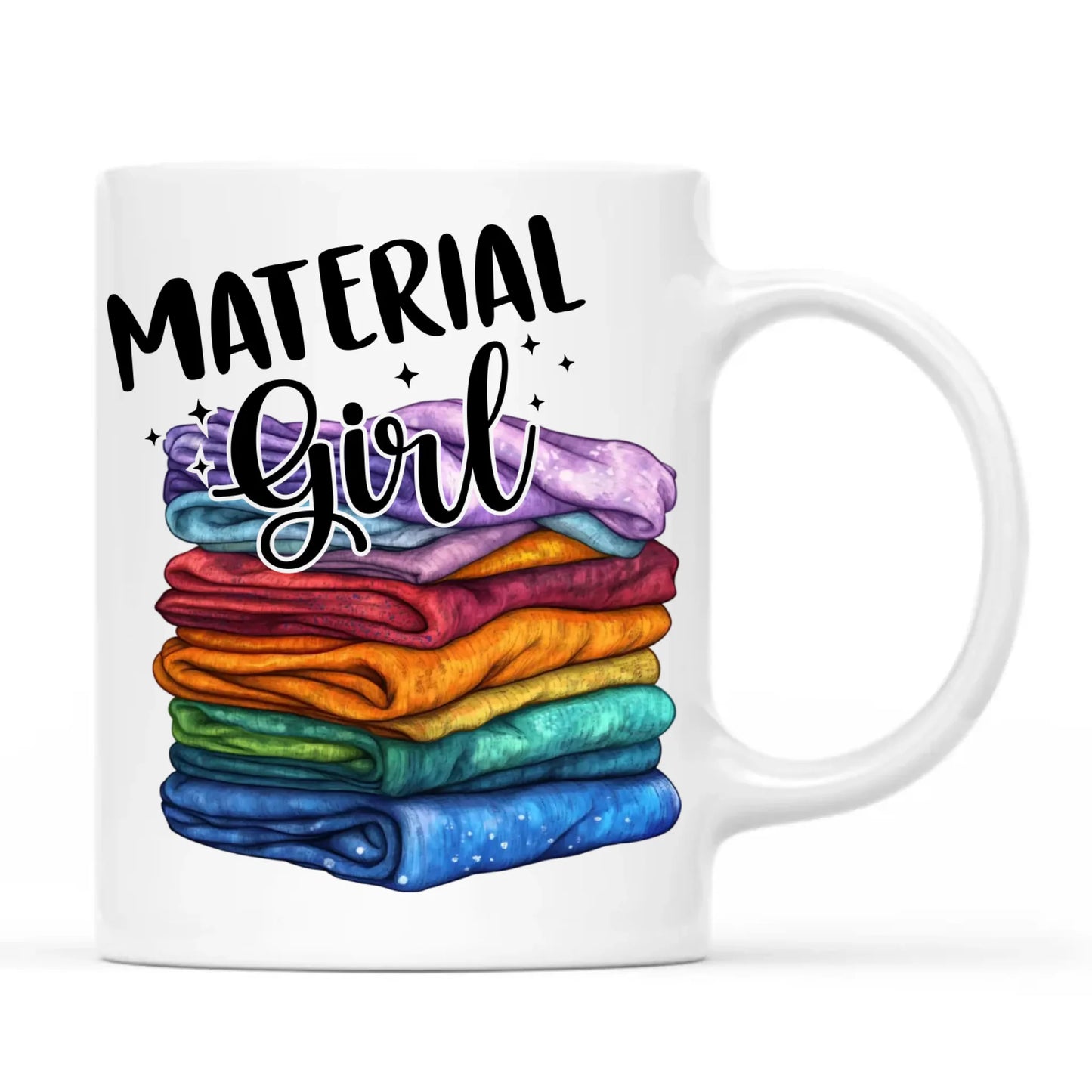 Kubek szyciowy - prezent dla krawcowej - Material Girl HS02