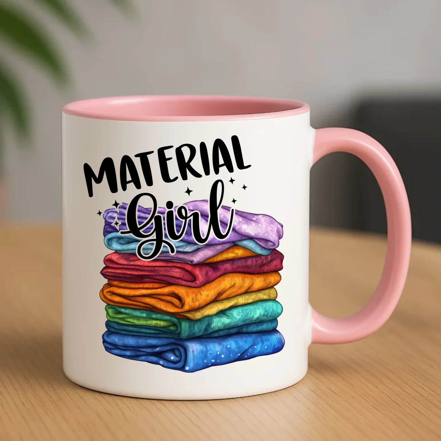 Kubek szyciowy - prezent dla krawcowej - Material Girl HS02