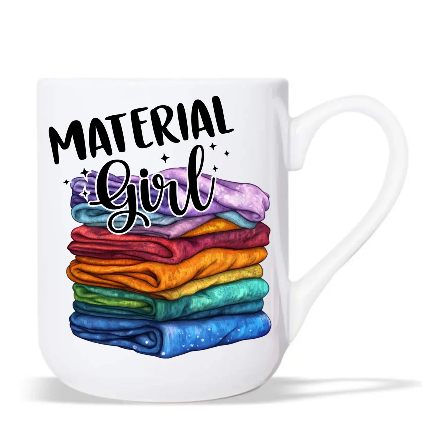 Kubek elegant szyciowy - prezent dla krawcowej - Material Girl HS02 - StoryCups.pl