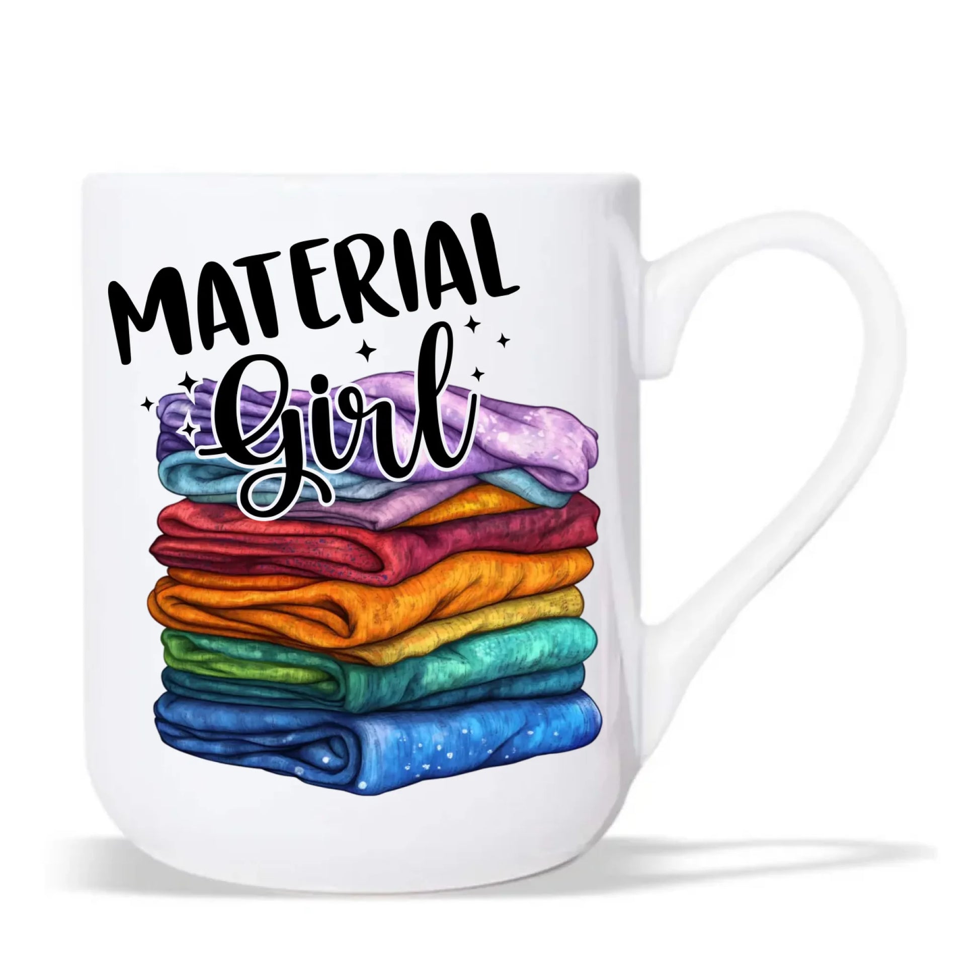 Kubek elegant szyciowy - prezent dla krawcowej - Material Girl HS02 - StoryCups.pl