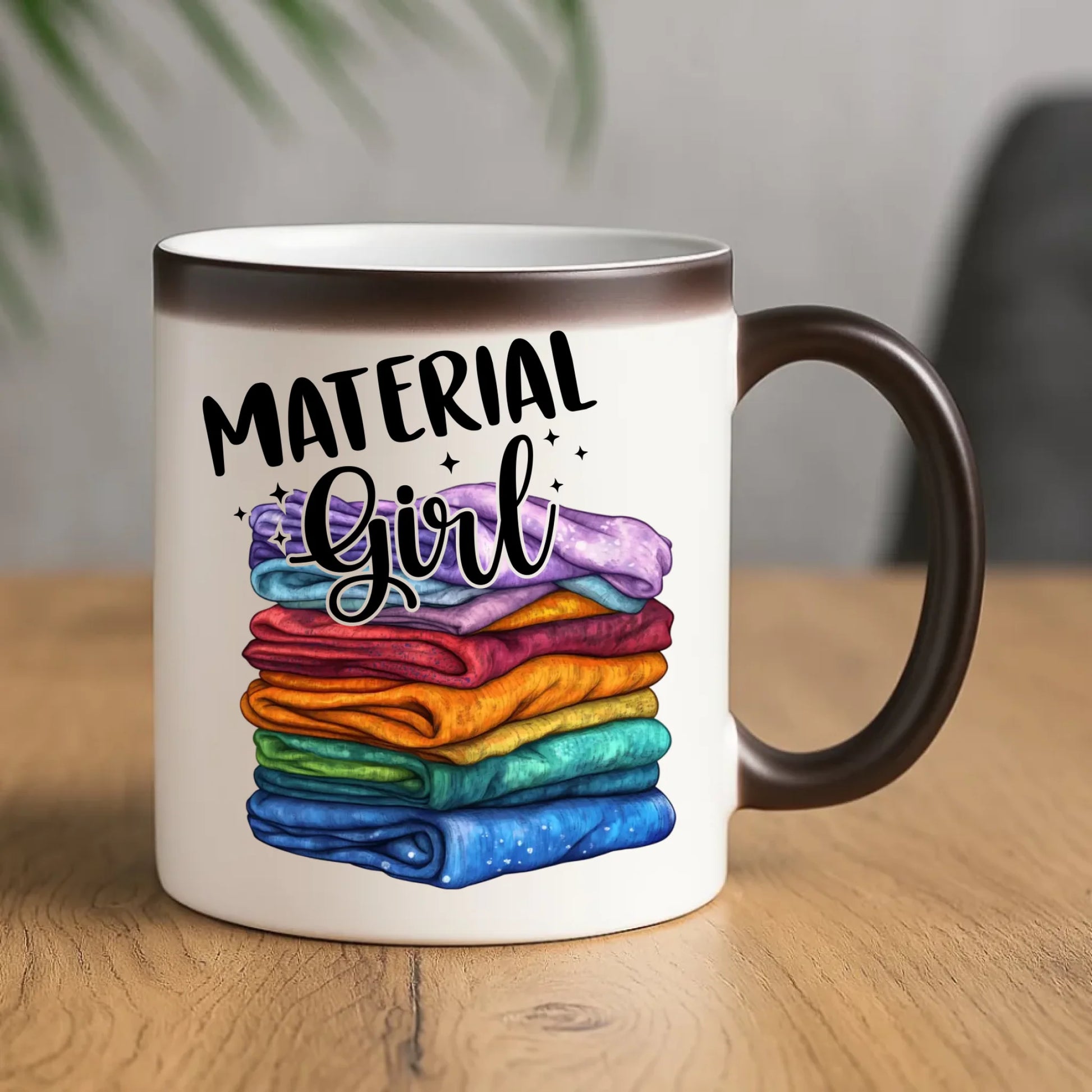 Kubek magiczny szyciowy - prezent dla krawcowej - Material Girl HS02 - StoryCups.pl