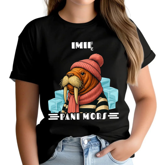Koszulka damska - prezent dla morsa - Pani Mors - personalizowana HM16 - StoryCups.pl