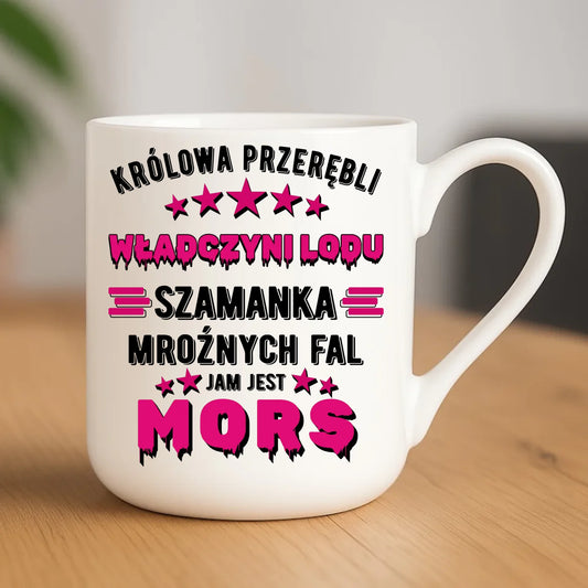 Kubek elegant - prezent dla morsa - Królowa przerębli Jam jest mors HM17 - StoryCups.pl