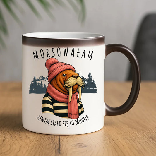 Kubek magiczny - prezent dla morsa - Morsowałam zanim stało się to modne - Mors HM21 - StoryCups.pl
