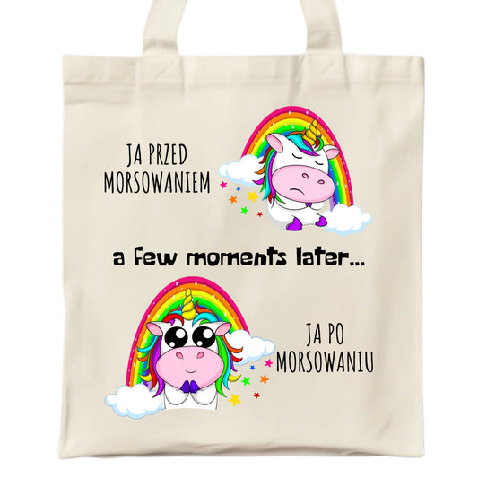 Torba - prezent dla morsa - Jednorożec - Ja po morsowaniu HM11 - StoryCups.pl