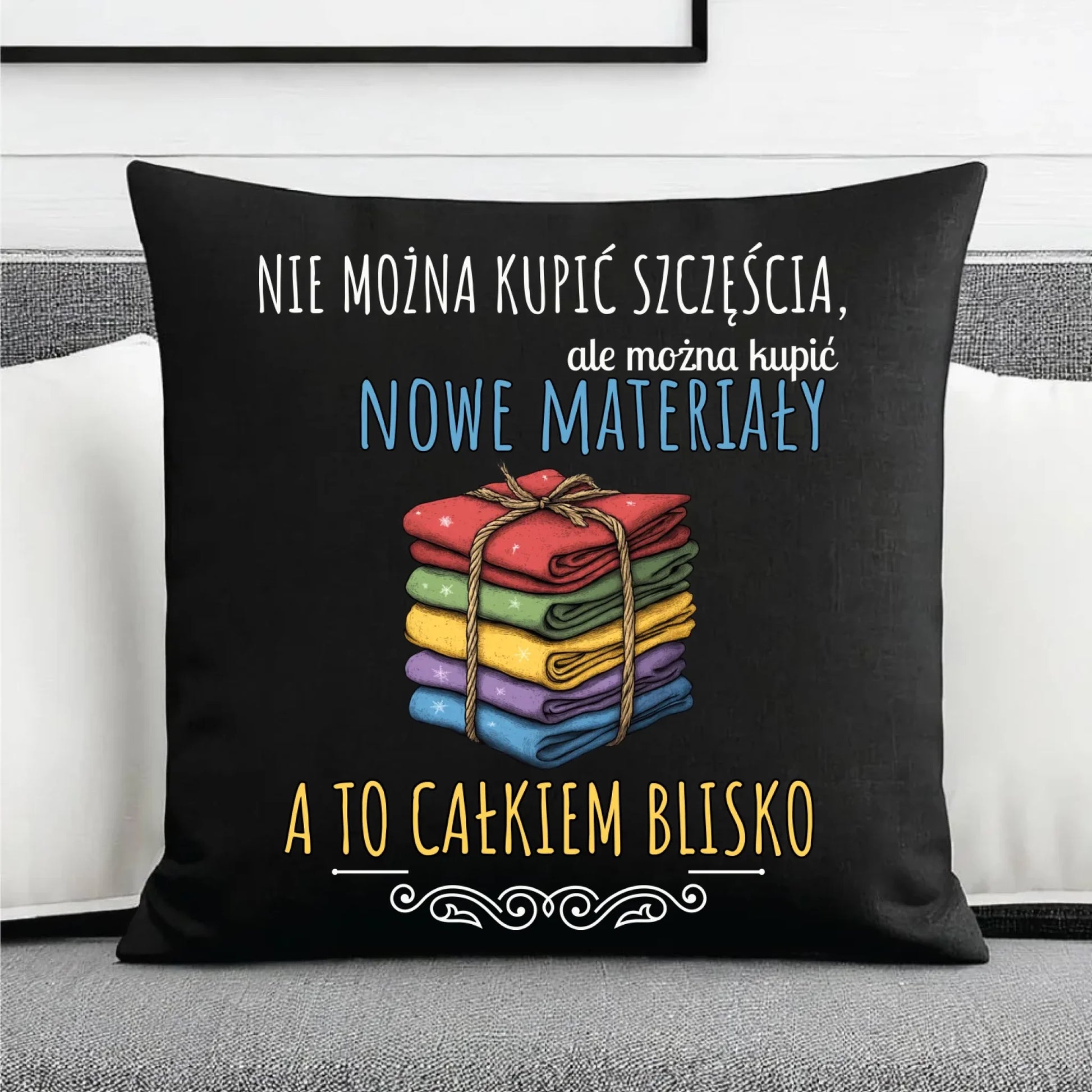 Poduszka dekoracyjna szyciowa dla krawcowej - Nie można kupić szczęścia HS03 - StoryCups.pl