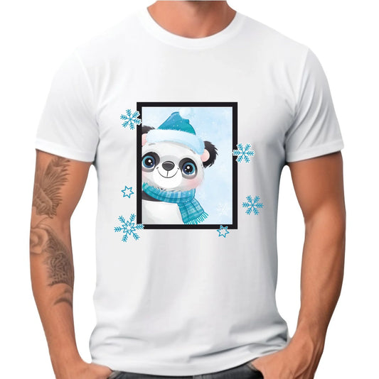 Zimowy Miś | Świąteczna koszulka męska na Boże Narodzenie BN16
