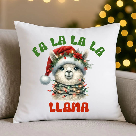 Fa la la la lama | Świąteczna poduszka BN71 - StoryCups.pl