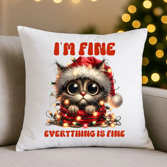 Wszystko jest w porządku | Świąteczna poduszka BN67 - StoryCups.pl