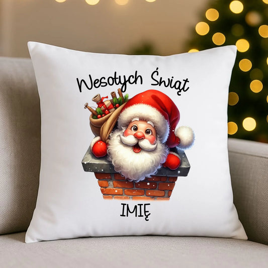 Mikołaj | Świąteczna poduszka z imieniem BN08 - StoryCups.pl