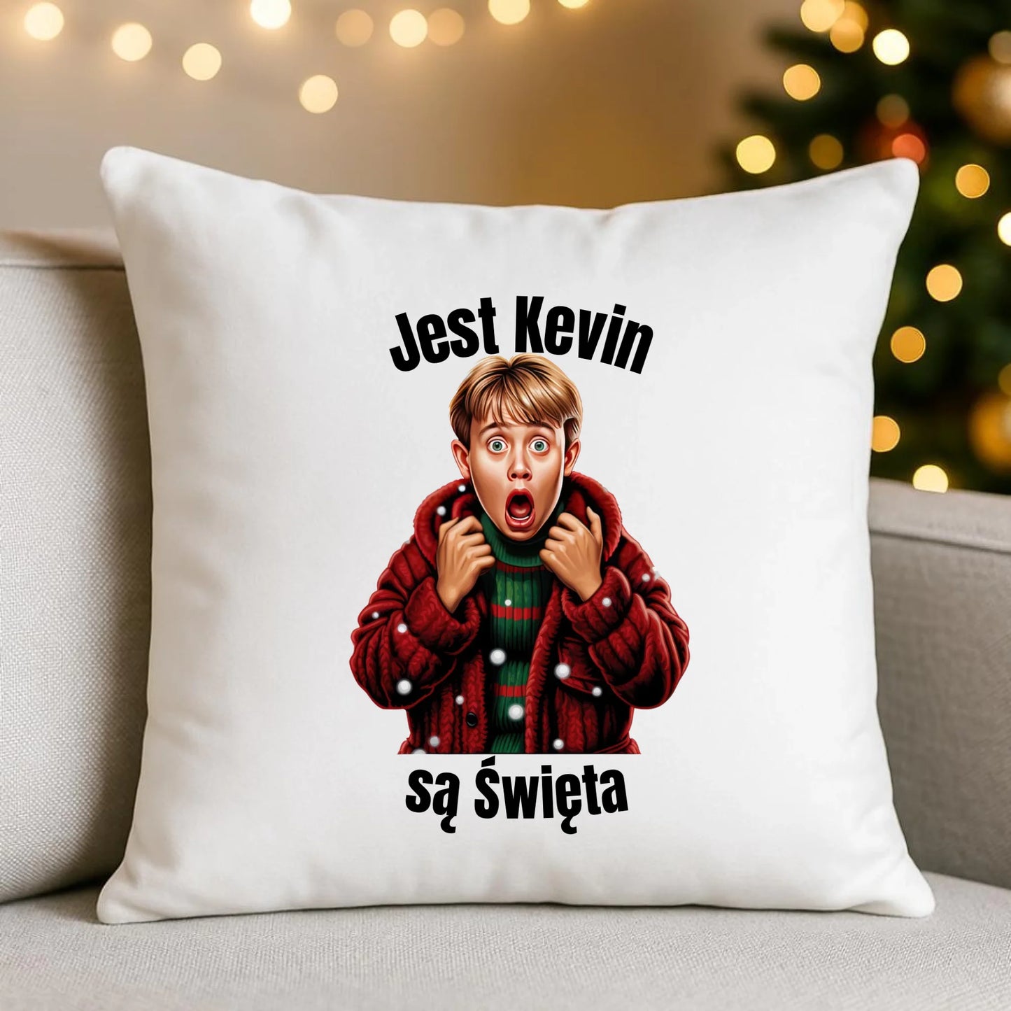 Jest Kevin, są święta | Świąteczna poduszka BN27 - StoryCups.pl