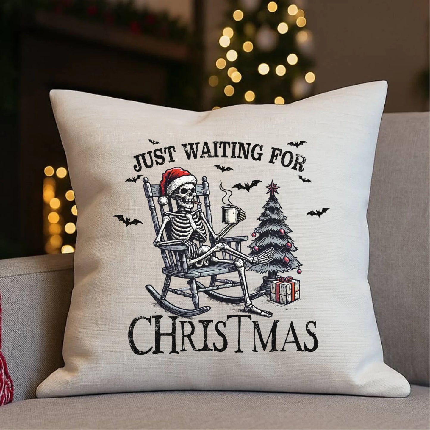 Czekam tylko na święta | Świąteczna poduszka BN56 - StoryCups.pl