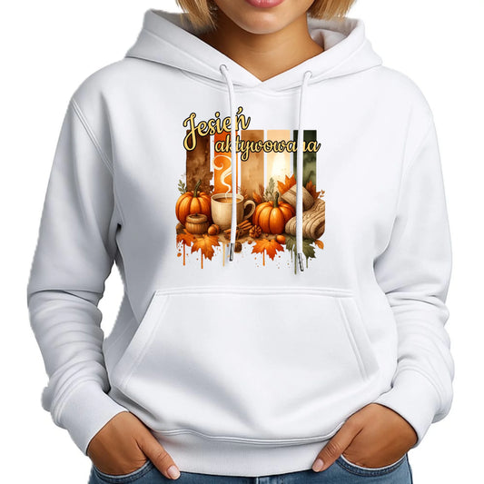 Bluza damska z kapturem jesienna - Jesień aktywowana JS26 - StoryCups.pl