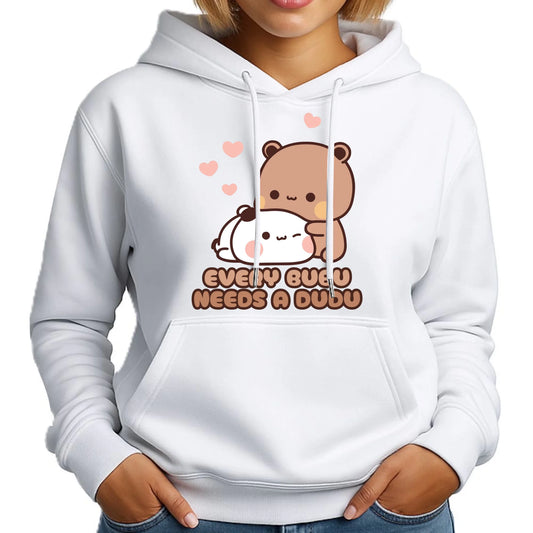 Bluza damska z kapturem - Every Bubu needs a Dudu W33 - StoryCups.pl