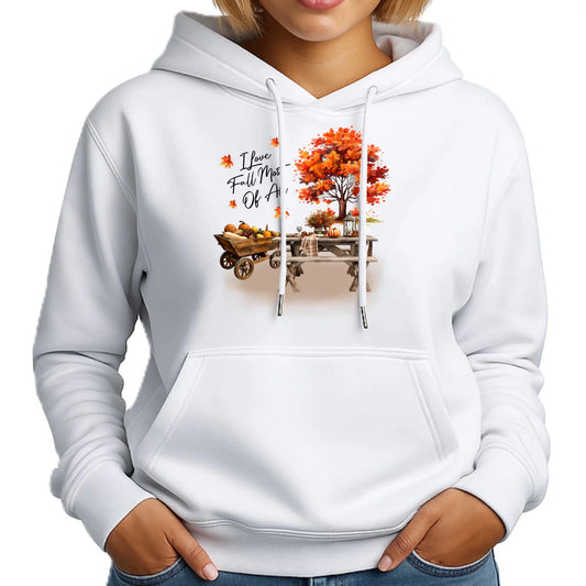 Bluza damska z kapturem jesieniara - Jesienny piknik z dyniami JS04