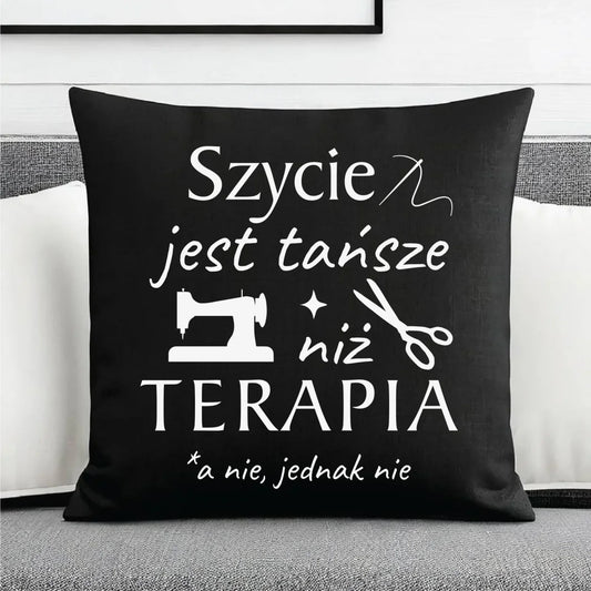 Poduszka dekoracyjna szyciowa dla krawcowej - Szycie tańsze niż terapia HS04 - StoryCups.pl