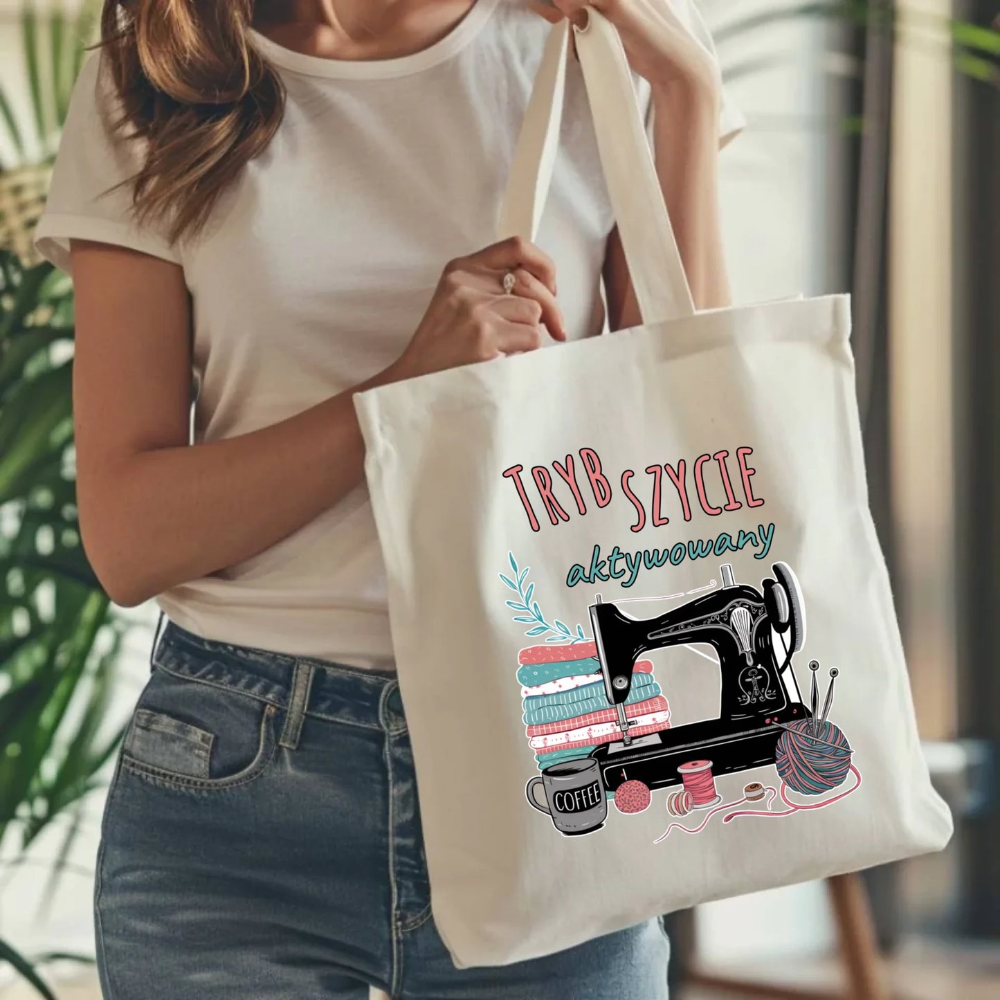 Torba szyciowa dla krawcowej - Tryb szycie aktywowany HS06 - StoryCups.pl