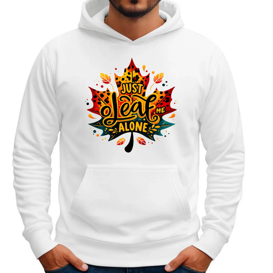 Bluza męska z kapturem jesienna - Just leaf me alone JS22 - StoryCups.pl