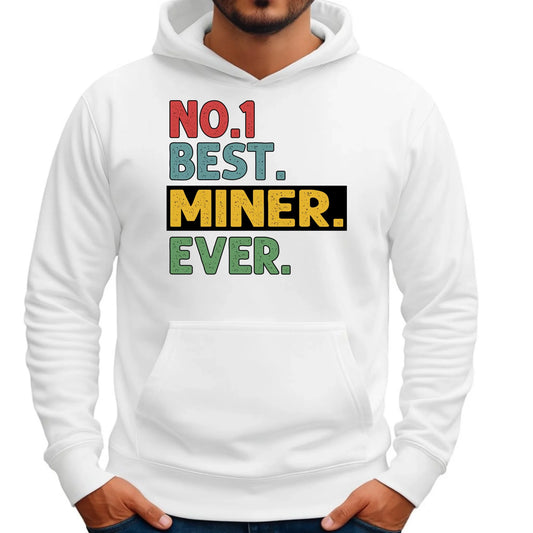 Bluza męska z kapturem - prezent dla górnika - Best miner ever G12