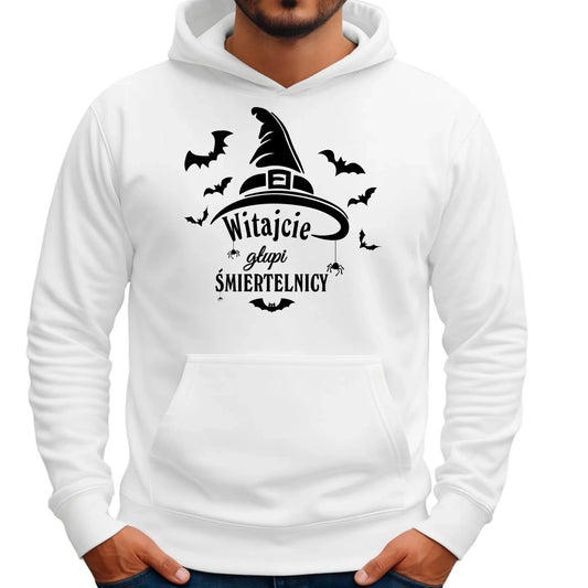 Bluza męska z kapturem na Halloween - Witajcie głupi śmiertelnicy HL23 - StoryCups.pl