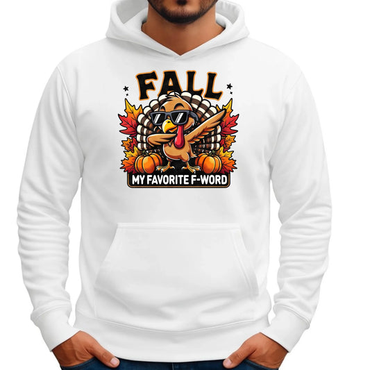 Bluza męska z kapturem jesienna - FALL my favorite F-word JS11 - StoryCups.pl
