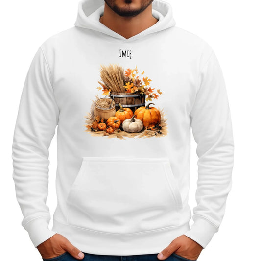 Bluza męska z kapturem na jesień - Harvest vibes - personalizowana JS09