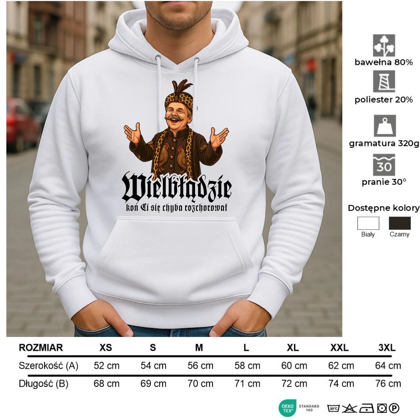 Bluza męska z kapturem - Wielbłądzie, koń Ci się chyba rozchorował - dla fanów serialu 1670 H61 - StoryCups.pl