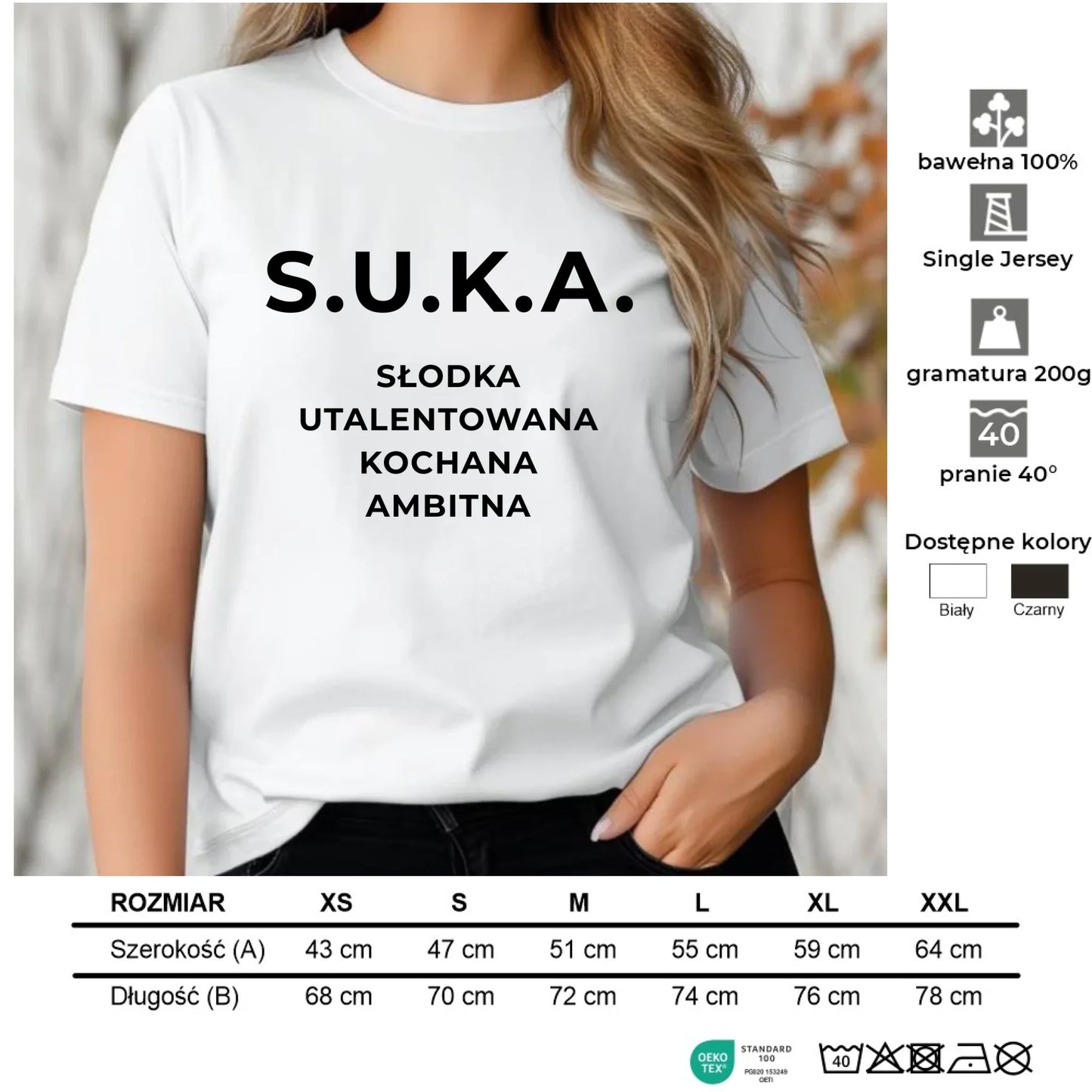 Koszulka damska - S.U.K.A. - śmieszny prezent dla niej - bez cenzury DZ16 - StoryCups.pl