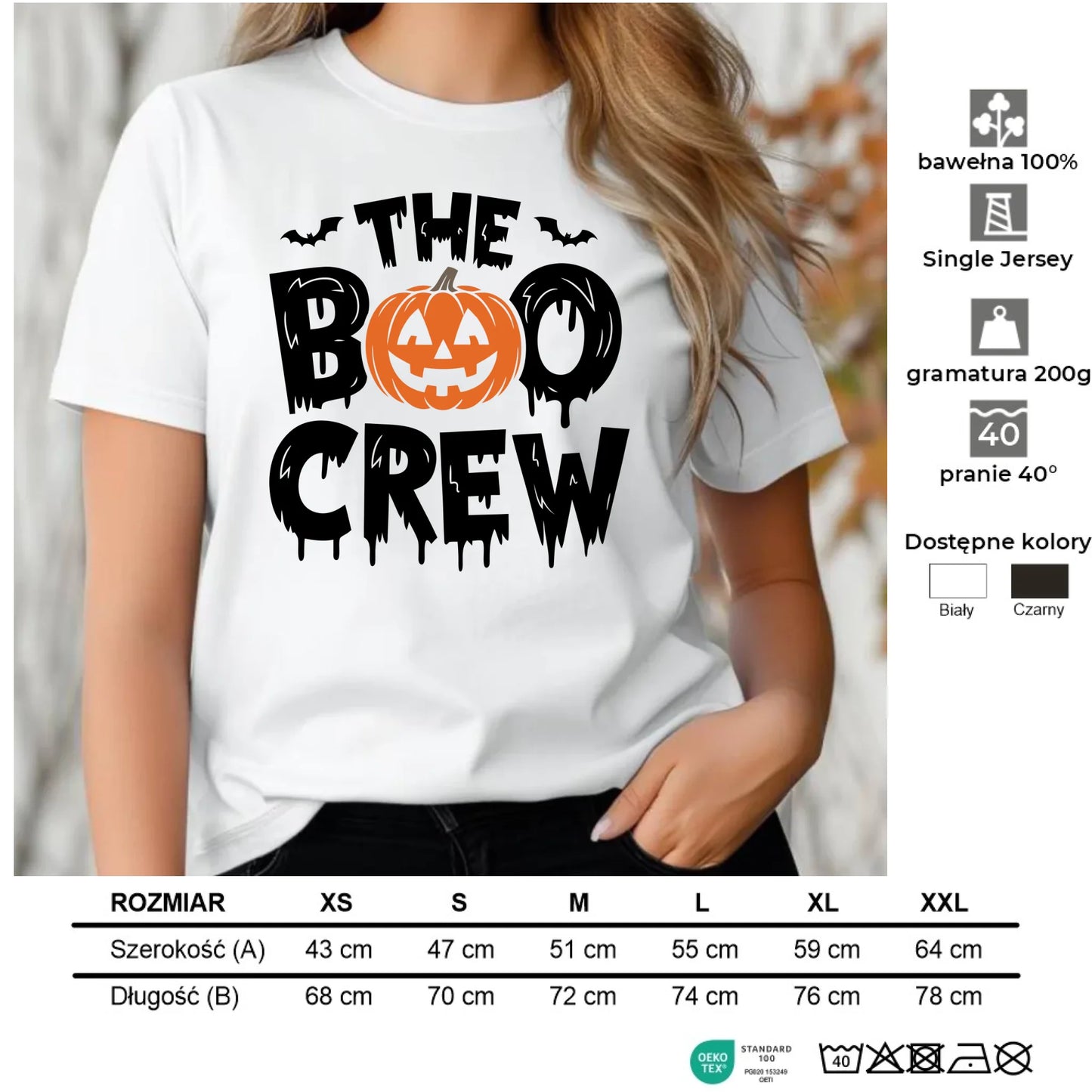 Koszulka damska na Halloween - The Boo Crew HL12