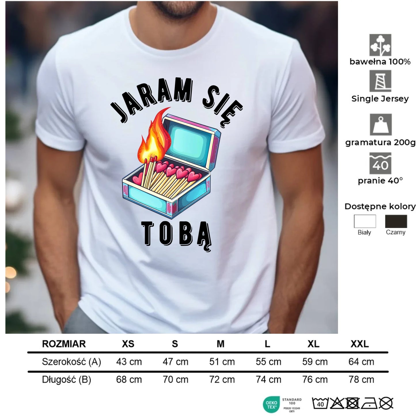 Koszulka męska - Jaram się Tobą W39 - StoryCups.pl