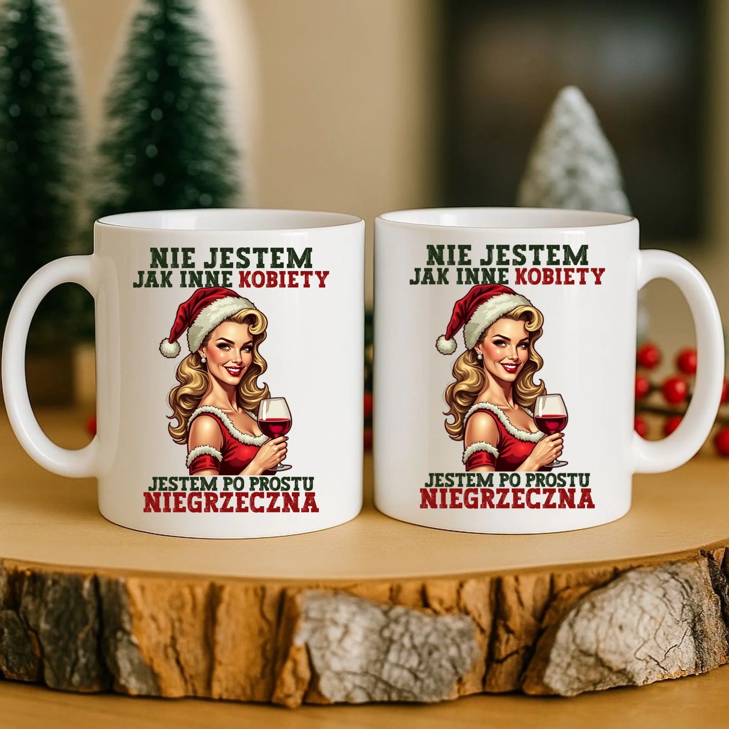 Kubek świąteczny - prezent dla niej - Nie jestem jak inne kobiety BN03 - StoryCups.pl