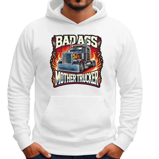 Bluza męska z kapturem dla kierowcy tira - Badass Mother Trucker ZKT04