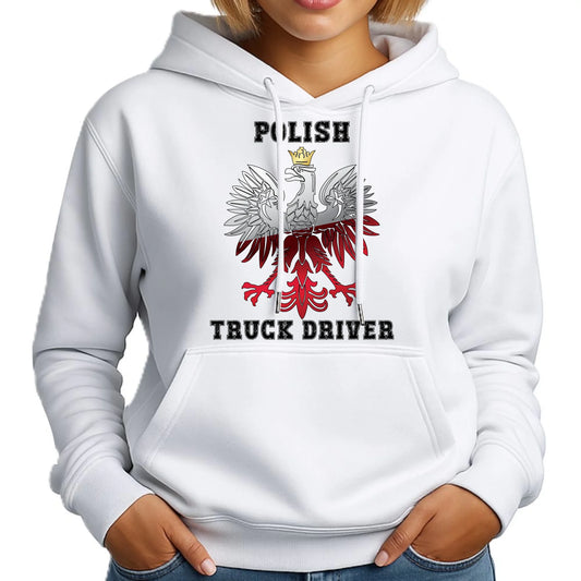 Bluza damska z kapturem dla kierowcy ciężarówki - Polish Truck Driver ZKT06 - StoryCups.pl