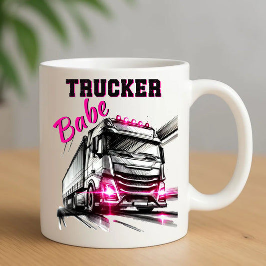 Kubek - kierowca ciężarówki - Trucker Babe ZKT13 - StoryCups.pl