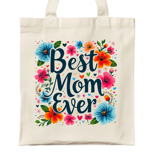 Torba dla mamy - Kwiaty - Best mom ever DM34 - StoryCups.pl