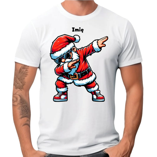 Koszulka męska świąteczna - Mikołaj - na Mikołajki - personalizowana BN136 - StoryCups.pl