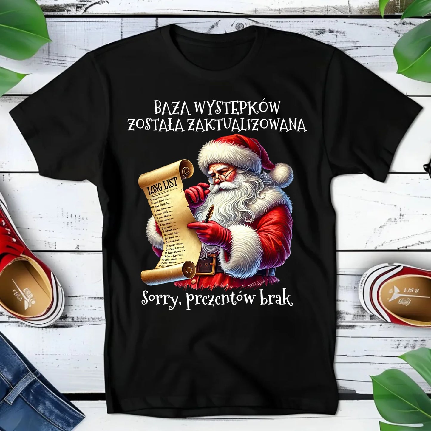 Koszulka dziecięca świąteczna z Mikołajem - Prezentów brak BN07 - StoryCups.pl